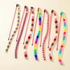1PC Funny Cat Toy Caterpillar Cat Teaser Wand Interactive Toys   Feather Colorful Rod Teaser Wand Pet  Supplies