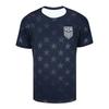 Футбольная футболка USA Navy Blue Star Print 2026 Выездная фанатская версия Дышащая Быстросохнущая Взрослая футбольная футболка для мужчин