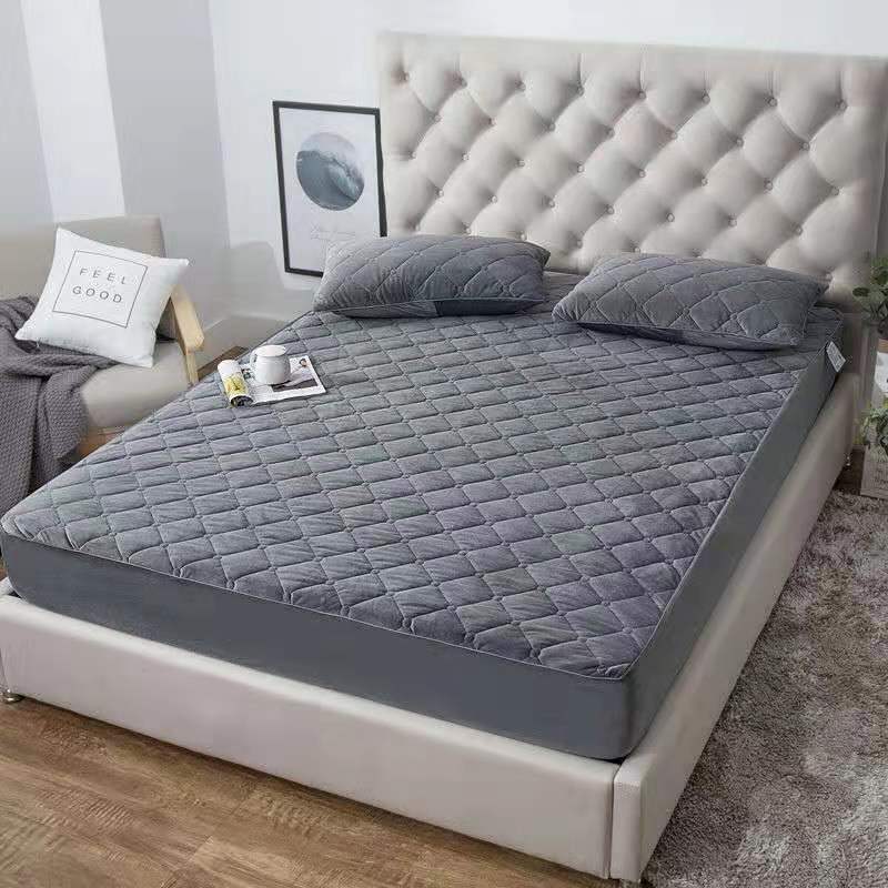 Короткий плюшевый утолщенный стеганый чехол для матраса King Queen Double Size стеганый защитный чехол для кровати без наволочки