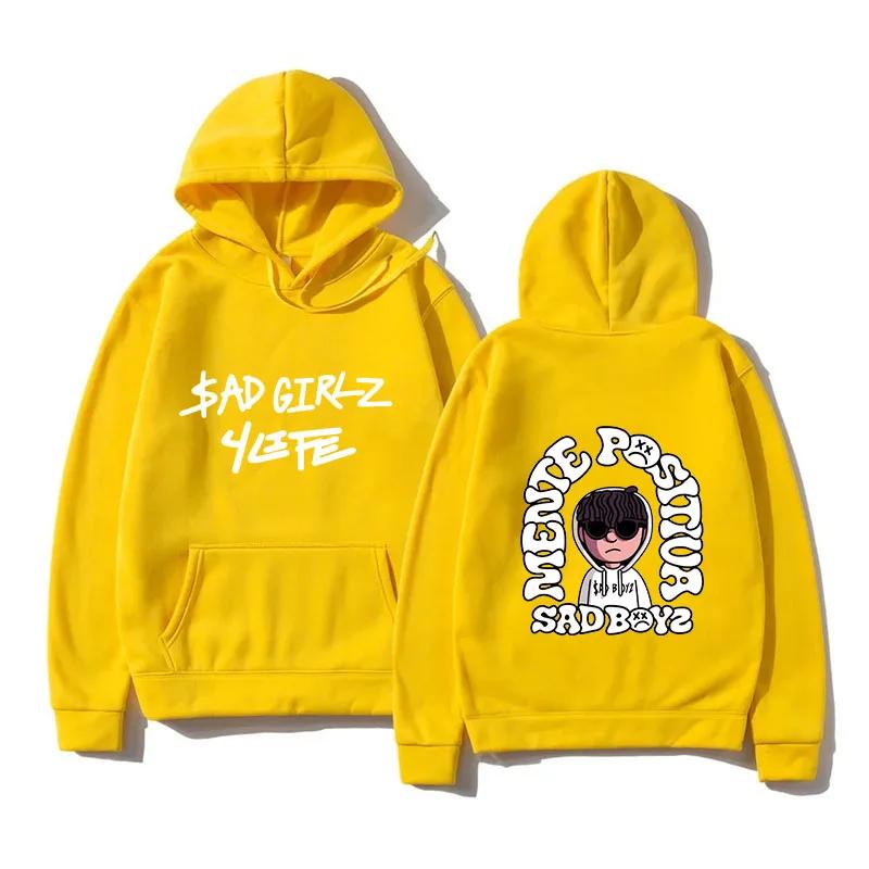 New men's hip-hop pullover sweatshirt, melancholic boy print hoodie, Harajuku girl fashion music, casual loose and comfortable sweatshirt hoodie.
