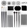 Mandala Dotting Tools: 26-Piece Set with Painting Templates, Dotting Pens, Ball Stylus, Rubbing Sticks & Creative Embellishments.