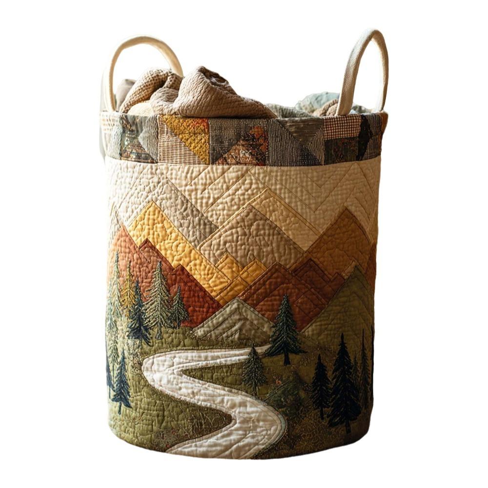 Large Capacity Quilted Laundry Basket Folding Sundries Storage Basket Toys Organizers Bathroom
