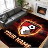Crystal Velvet Rug Custom Name Text, Soft Non Slip Floor Mat Home DecorBournemouth Football