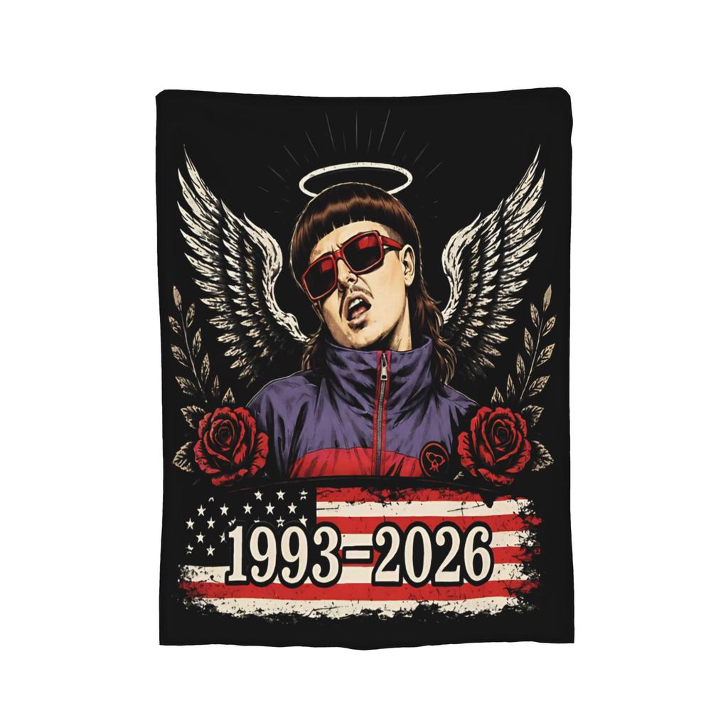 Оливер Три Rest In Peace 1993-2023 Мемориальные фланелевые одеяла Индивидуальные пледы для кровати, дивана, кушетки 125*100 см Покрывала