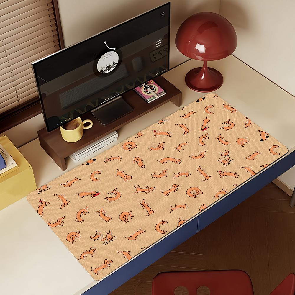 Dachshund Cute Mouse Pad Computer Laptop Rubber Non-slip Mouse Mat Mousepad Gamers Decoracion Desk Mat