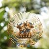 Charming 3D Highland Cow Wind Spinner - Metal, Battery-Free, Versatile Indoor/Outdoor Decor for All Seasons & Holidays
