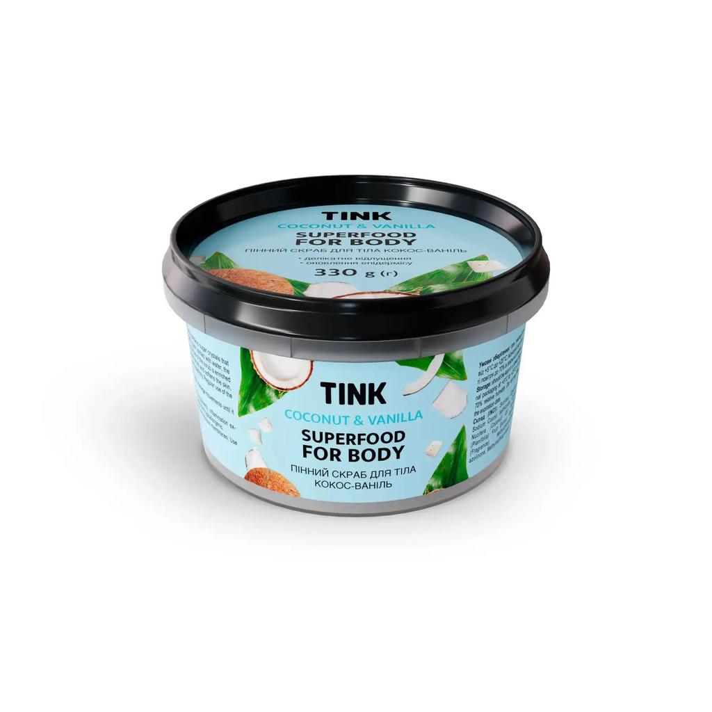 Foam Body Scrub Coconut Vanilla Tink 330 G