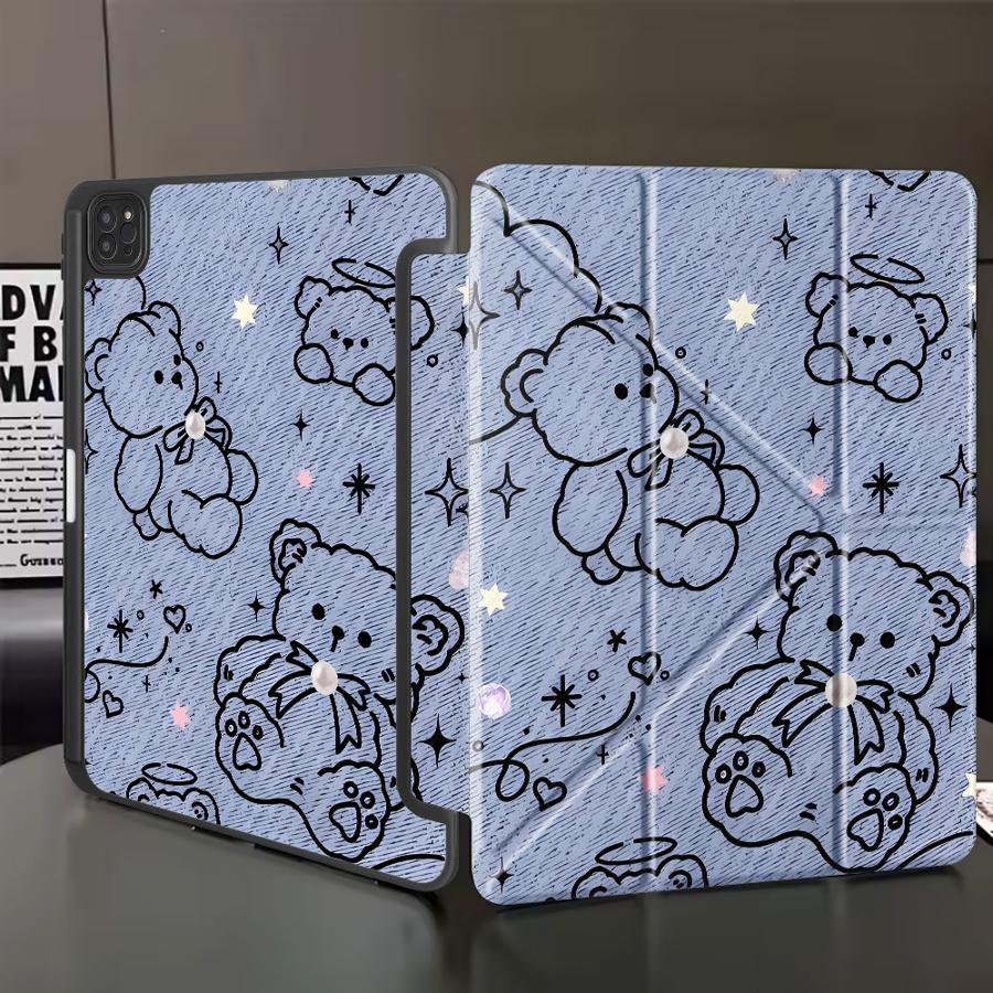 Чехол для планшета для iPad Pro 11-го 10-го 9-го 8-го 7-го 12,9 дюйма Air 4 5 M3 M2 1 2 M4 11 дюймов Mini 6 7 Pro 2025 Держатель Чехол Маленькая линия