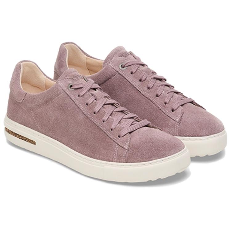 Birkenstock Suede Low top Casual Shoes Unisex Light Purple Narrow 1028203