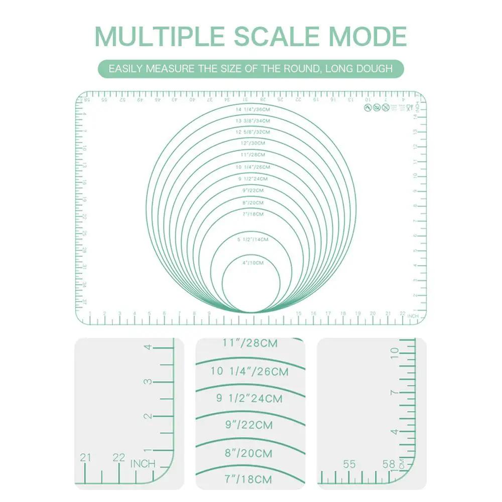 60*40см Антипригарный Силиконовый Коврик для Выпечки Коврик Лист для Выпечки Коврик для Раскатывания Теста Коврик для Выпечки Печенья Макарон Инструменты для Кондитера Кухонные Гаджеты