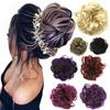 Hairdressing Hairband Elastic Band Hair Extension Curly Messy Chignon Curly Scrunchie Hair Bun