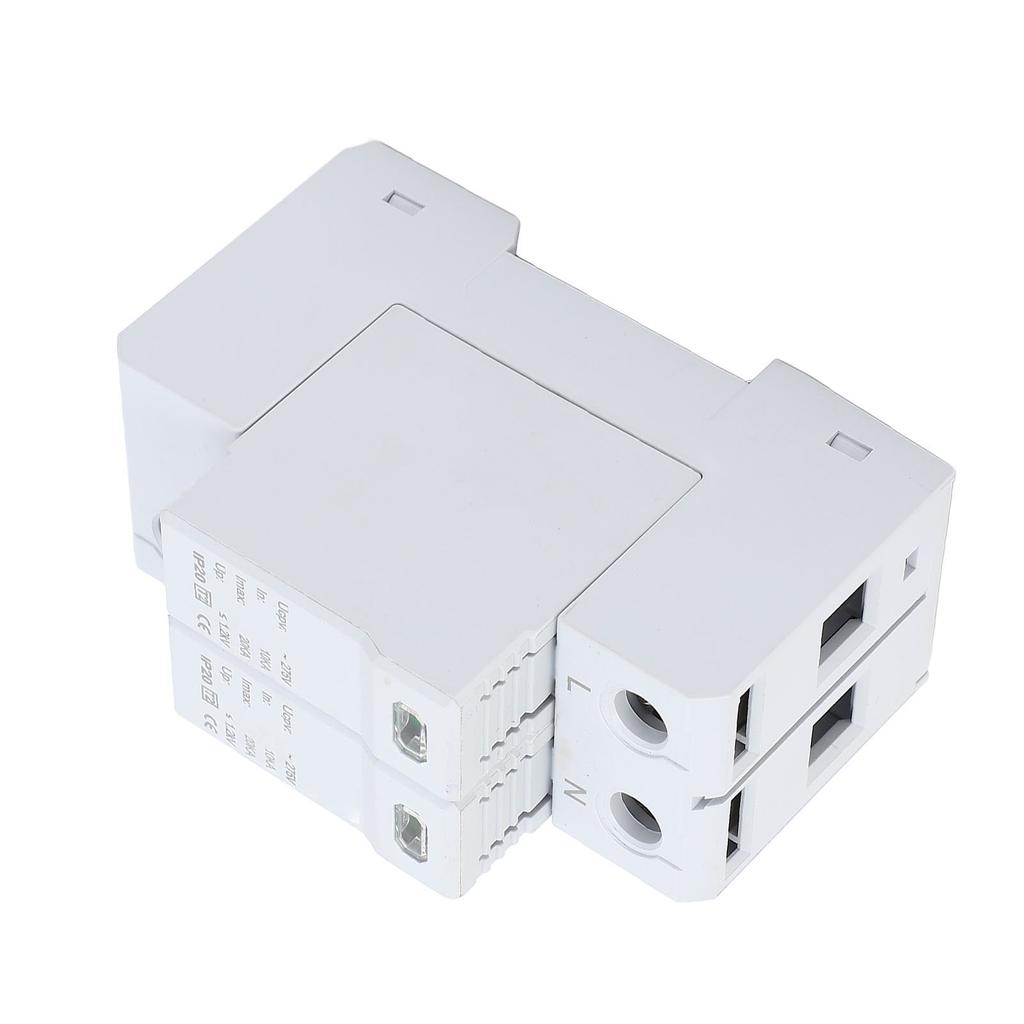 Устройство защиты от импульсных перенапряжений 2P 10?20 кА AC УЗИП Монтаж на DIN-рейку 35 мм Устройство защиты от импульсных перенапряжений для дома 275 В переменного тока