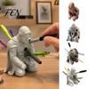 Knight Pen Holder 3D Printed Holder, Armor Style Kneeling Hero Pencil Fallen Stylus Stand Stand, Creative Stationery Storage Organizer for Home Office