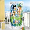 Soccer Fun Friends Personalized Text Beach Towel High Absorbency & Quick-Dry Perfect for Traveling Yoga Camping and Swimming