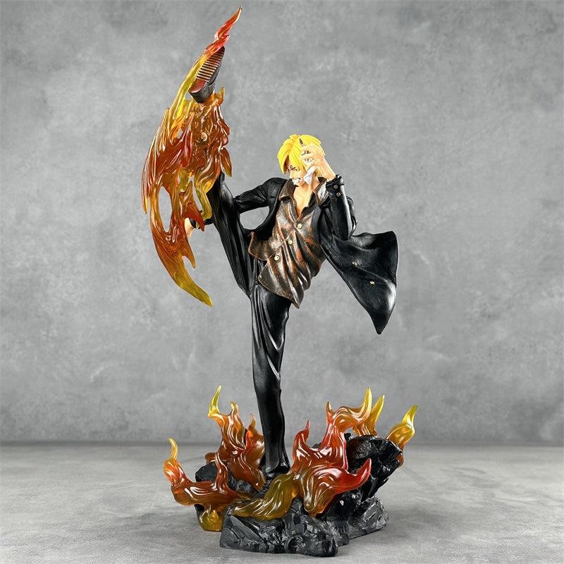 33 см Аниме One Piece Санджи Фигурки ПВХ GK Статуя Фигурки Действия Коллекционная Модель Игрушки Для Детей Подарки