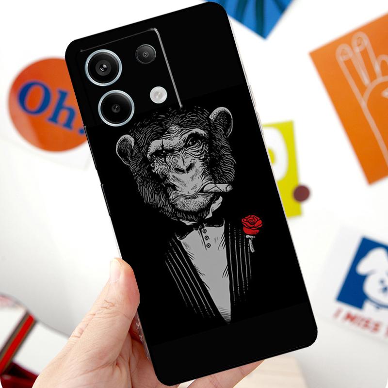 Мультяшная обезьянка Чехол Для Xiaomi Redmi Note 13 Pro 10 11 12 14 Pro 11S 12S Чехол Для Redmi 15 12C 13C 14C 10C