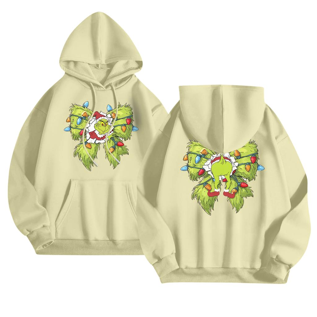 Женский модный повседневный худи с длинным рукавом и принтом