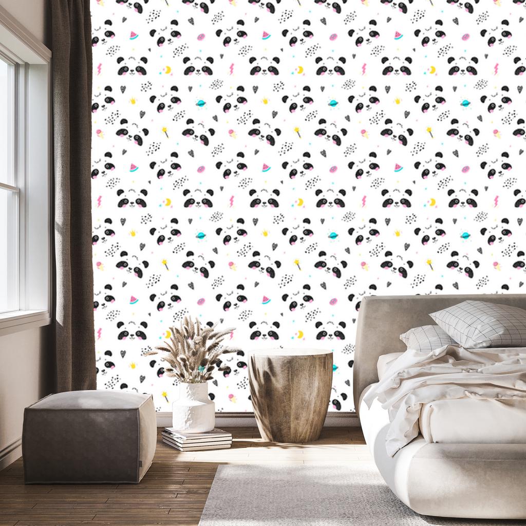 Panda wallpaper for living room and bedroom 50x1000