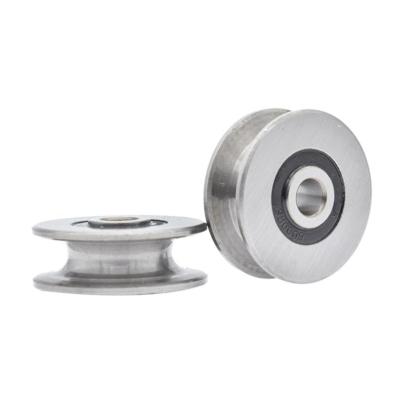 1Pcs 8*40*14Mm U Grooved Concave Wheel Bearing Wheel/Crane/Pulley/Guide Wheel For 8 Mm Diameter Wire Rope/Guide Rail