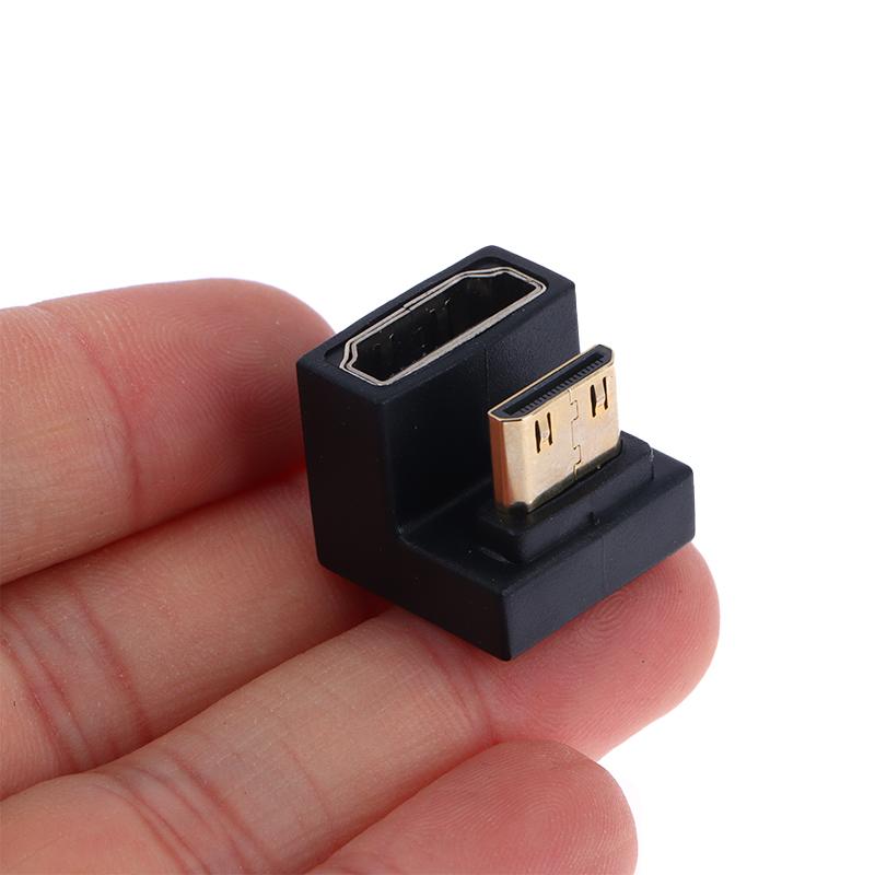 HDMI-совместимый адаптер U-образный L-конвертер с углом поворота 360 градусов Mini HD переходник HDMI-папа