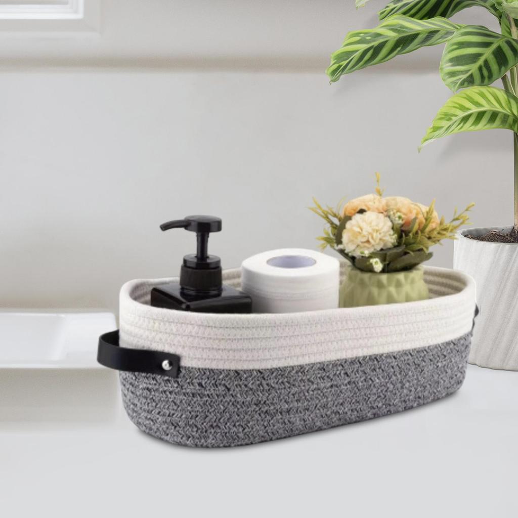 Basket for , Modern, Portable, with Handles Living Room, Table Or Bedroom
