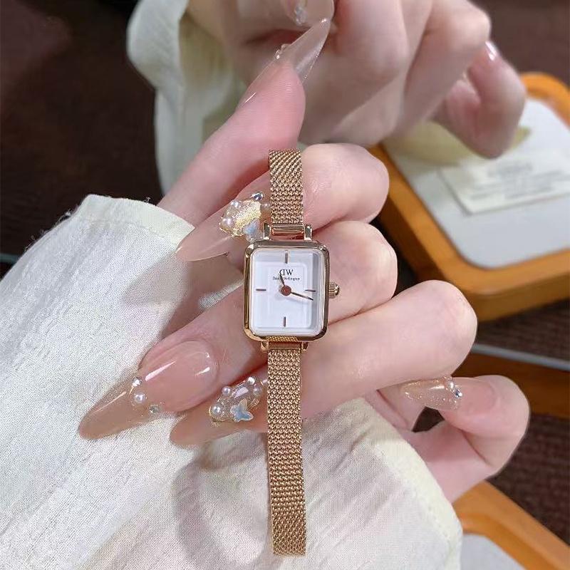 Daniel Wellington European and American watches [Graduation Season/Writable Greeting Cards] QUADRO Series Small Sugar Cube Watch Quartz DW00100727