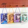 School Supplies Gift Set 6Pcs Cute Stationery Portable Box Kawaii Eraser Pencil Sharpener Cartoon Capybara Panda Design Complete Kids Students
