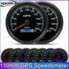 110-мм GPS-спидометр с GPS-антенной для 12В 24В Автомобиля Лодки Морской 30/60/80/120/200 КМ/Ч МИЛЬ/Ч Датчик скорости Одометр 7 цветов
