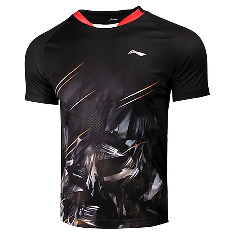 Коллекция Li Ning для бадминтона Бадминтонная футболка Мужская AAYTA01-1