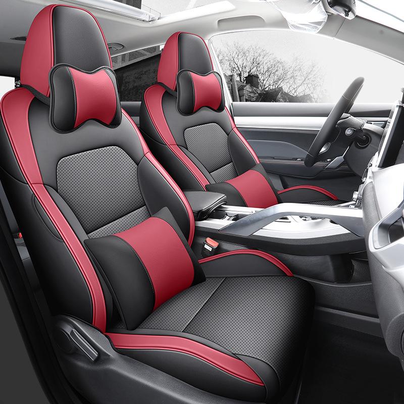 Bin Yue All-Season Leather Car Seat Cover, Full Surround, Universal Fit for Five Seats