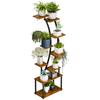 155CM Tall Plant Stand Indoor with Grow Lights, 9 Tiered Tall Plant Shelf, Metal Plant Shelf Display Rack Holder, Half-Moon Flower Rack Display Shelf,