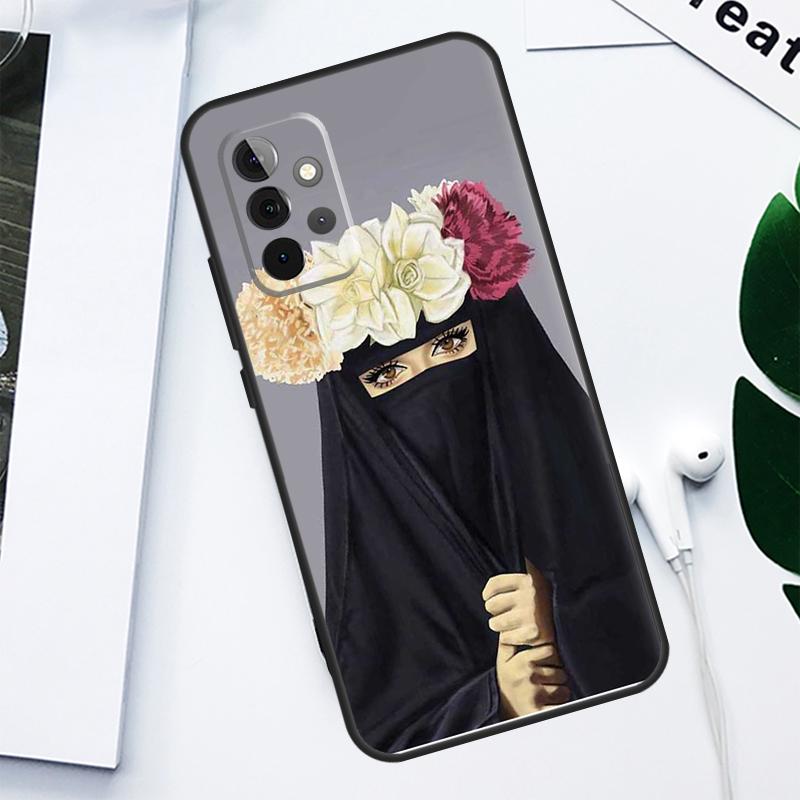 Исламский арабский хиджаб Девушка Для Samsung Galaxy A06 A05 A16 A54 A34 A14 A55 A35 A15 A53 A33 A13 A22 A32 A52 Чехол для телефона