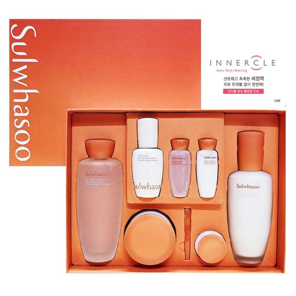 Оригинальный набор из 3 предметов Sulwhasoo Elasticity, можно упаковать для использования в качестве подарка, Beauty Shop + Innercle Tissue, набор из 3 предметов Elasticity + Innercle..., 1 набор