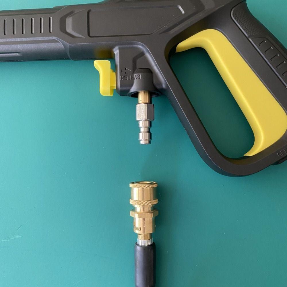 1Set Brass Pressure Washer Quick Connector Anti Tangle Adapter for Hose and Water Torch Connection