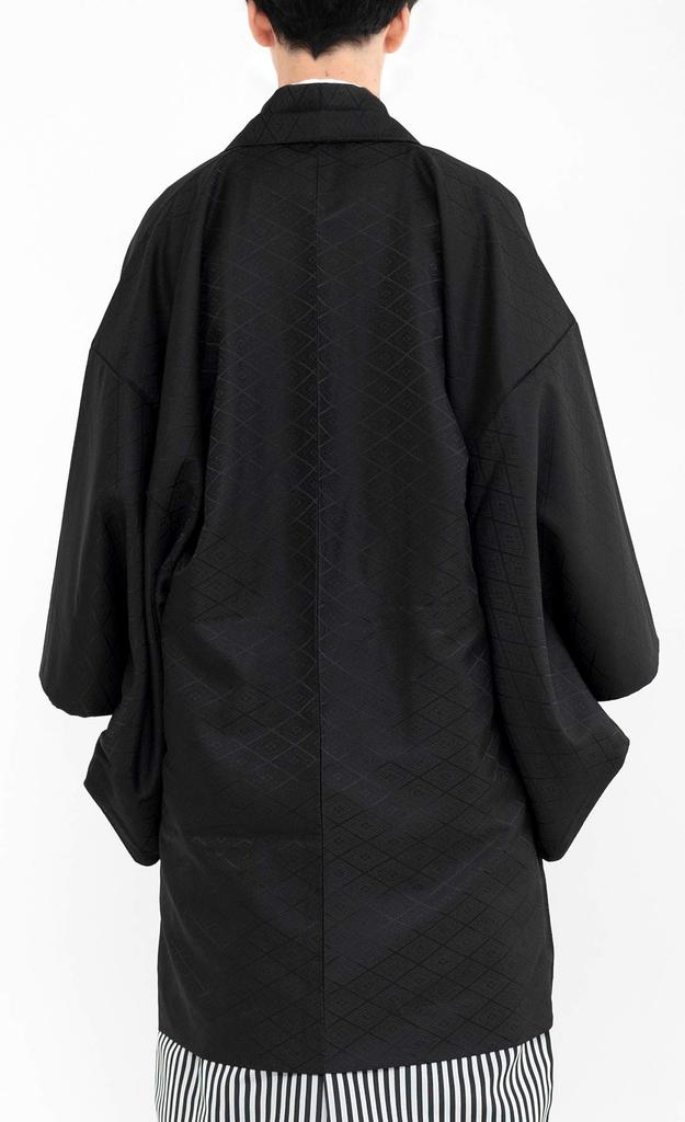 Haori Hakama Set Hakama Hakama Haori Kimono Family [KYOETSU] Men's (No Crest, Black, M)