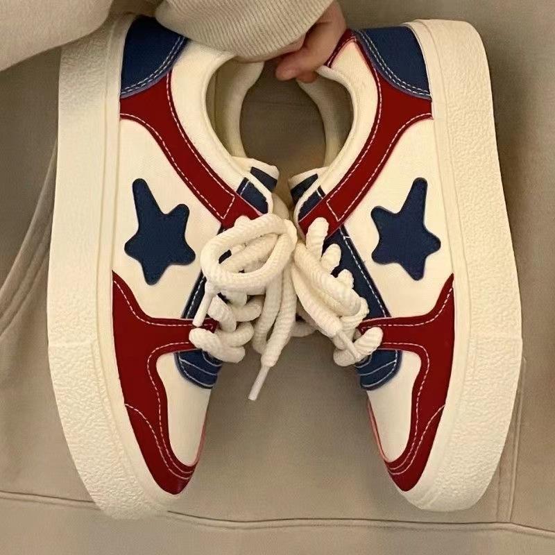 Женская парусиновая обувь, новые весенне-осенние туфли на плоской платформе, маффин, женская обувь, повседневные кроссовки, женские студенческие кроссовки