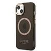 Etui do iPhone 13 Guess MagSafe Czarne Gold Outline