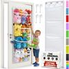 Original Patented Plush Toy Storage and Hanging Storage Net for Large Storage Spaces for Older Children and Door-mounted Rack, Shelf, Hammock-style