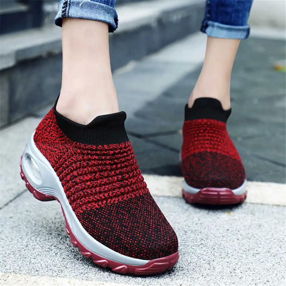 Fashion Number 42 Wedge Sole Woman Shoes Ladies Summer Fuchsia Heels Sneakers High Sole Sport On Offer Dropshiping Supplies