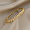 Vintage Zircon Geometric Square Cuff Bracelets for Women Fashion Gold Plated Copper Stacking Bangle Bracelet Jewelry Gifts
