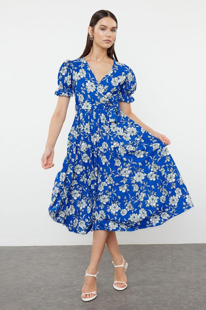 Женское стильное платье, масляно-зеленое платье с принтом, двубортная юбка с поясом, вязаное платье с рюшами