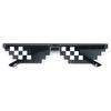 Thug Life Glasses Deal With It Glasses Pixel Women Men Black Mosaic Sunglasses