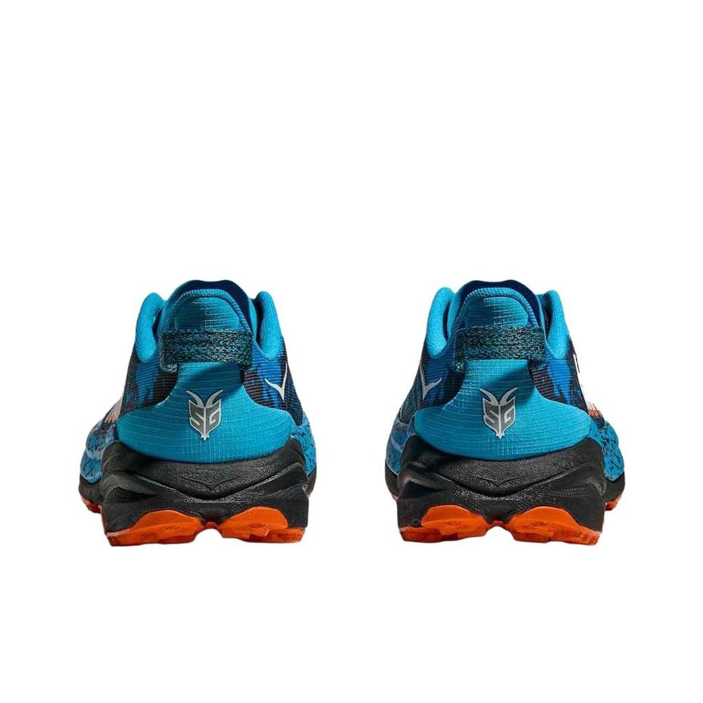 HOKA One One Speedgoat 6 Удобные Мягкие Дышащие Поддерживающие Легкие Кроссовки для Трейлраннинга Мужские Кроссовки Синие 1147791-SWRD