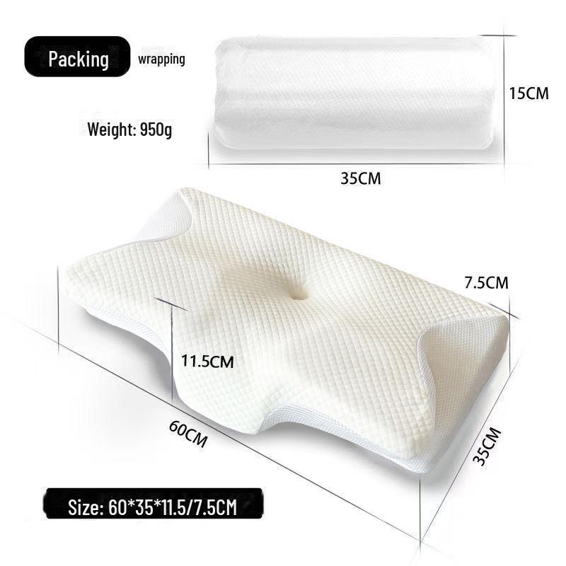 Дышащая подушка-бабочка из пены с эффектом памяти для поддержки шеи и коррекции шейного отдела позвоночника