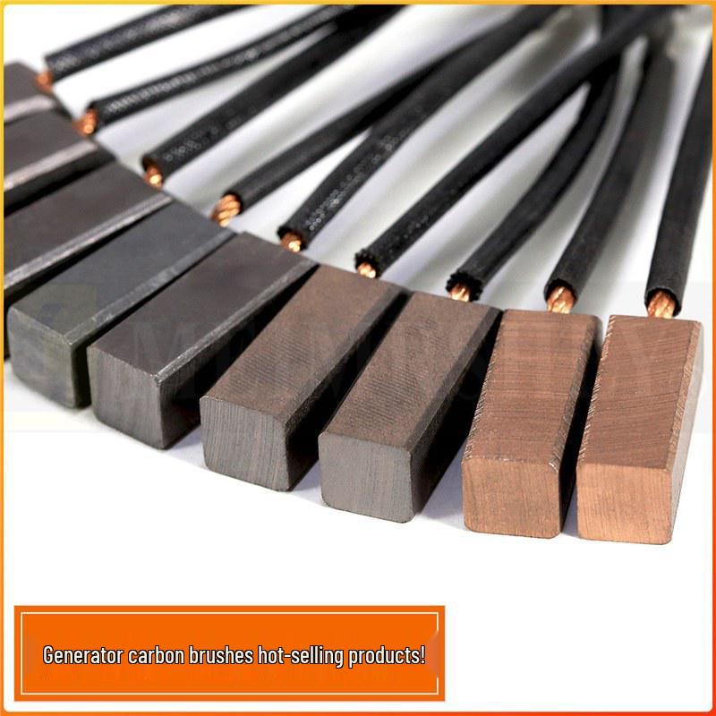 High Copper Carbon Brush 8x10x37/32 J204 for Motor, Diesel Generator, Crimping Machine