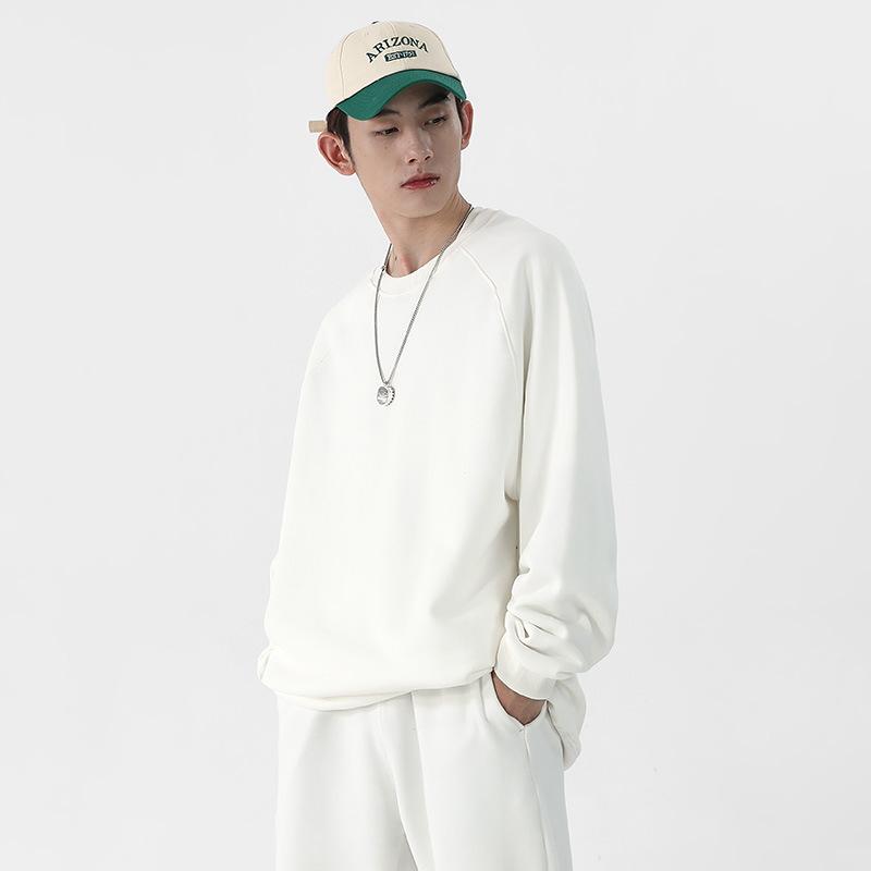 Свитер-пуловер с круглым вырезом, осенний, мужской и женский, с рукавами на плечах, однотонный, универсальный, свитер