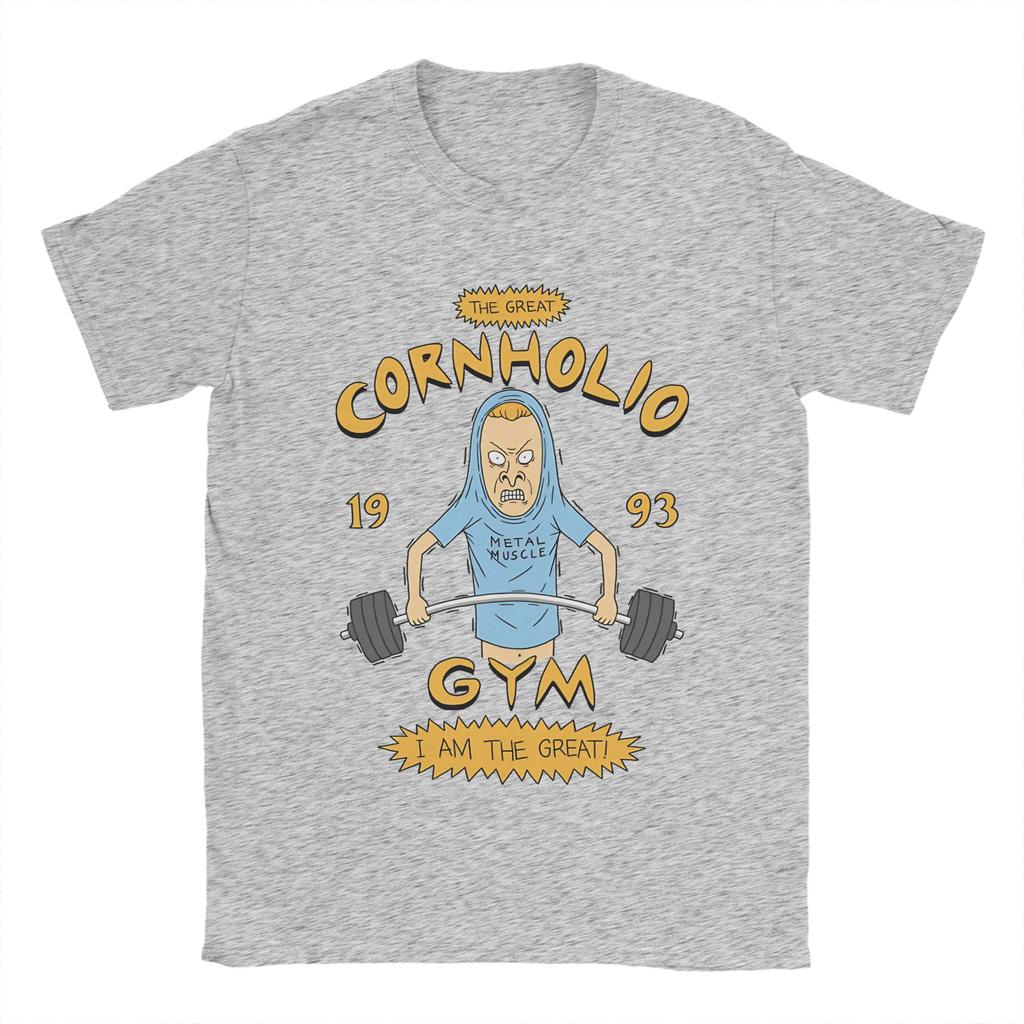 CornholioS Gym Beavis Butthead T Shirt Summer Trending TShirts Unisex Cotton ONeck Oversized Clothes Short Sleeve Classic Tops