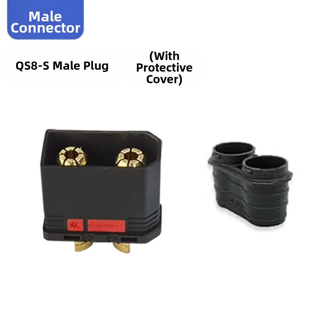 Gold Plated QS8-S Connector High Current RC Accessories New QS8P-S Battery Plug for RC Model Car