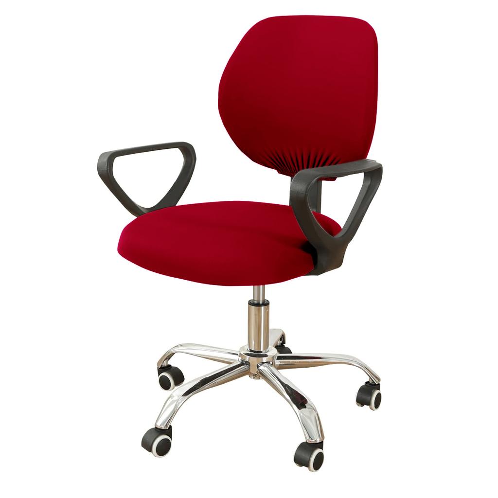 Эластичные чехлы на сиденья для офисных стульев из спандекса. Моющиеся вращающиеся чехлы на спинку. Подушки. Защитные чехлы для домашних животных. Универсальный чехол для компьютерного стула.