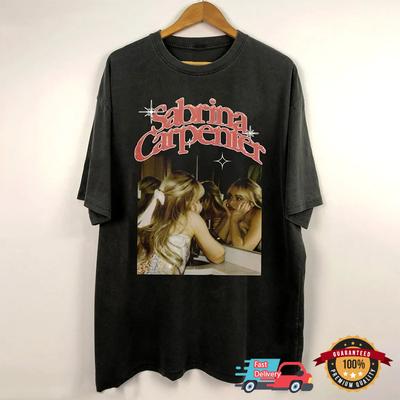 Редкая винтажная хлопковая футболка Sabrina Carpenter S-4XL для взрослых, унисекс